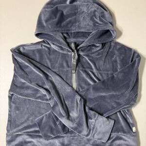 Vuori Women's Navy and Purple Hoodie